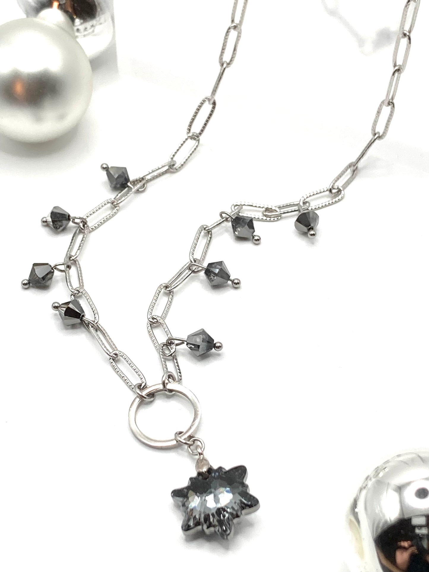 Collana con snow cristallo