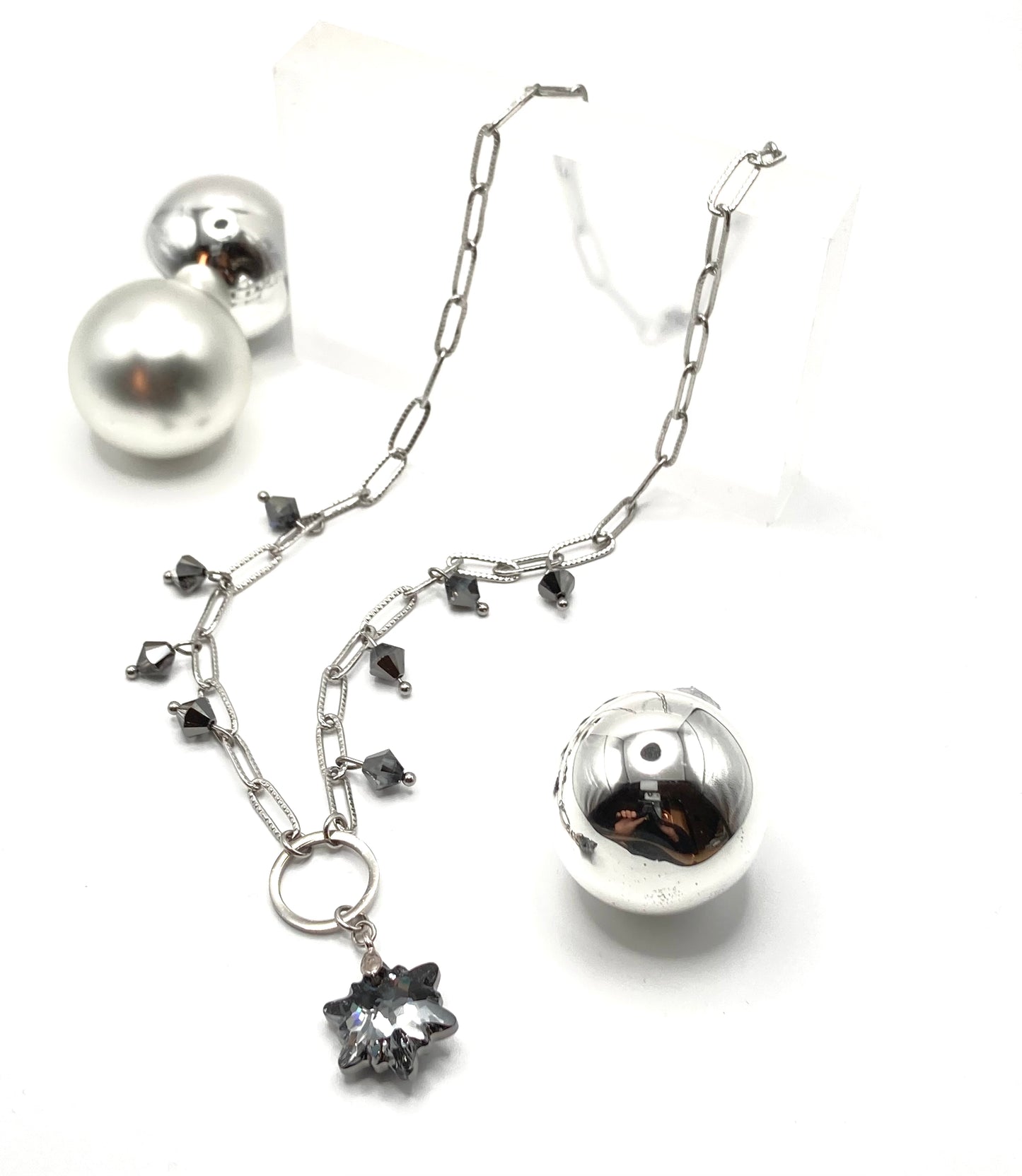 Collana con snow cristallo