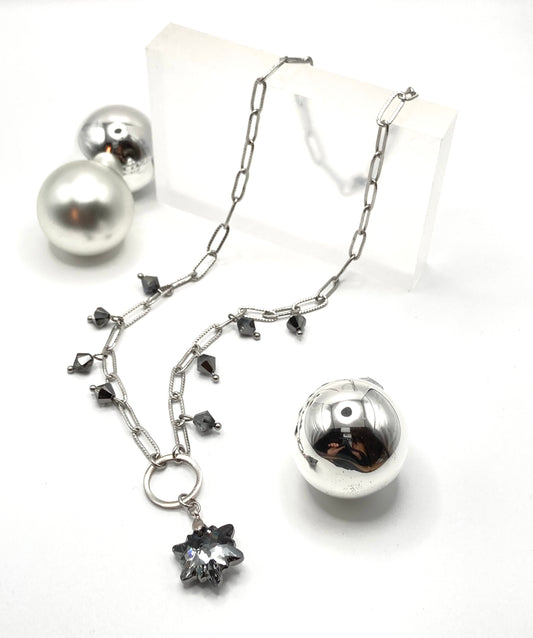 Collana con snow cristallo