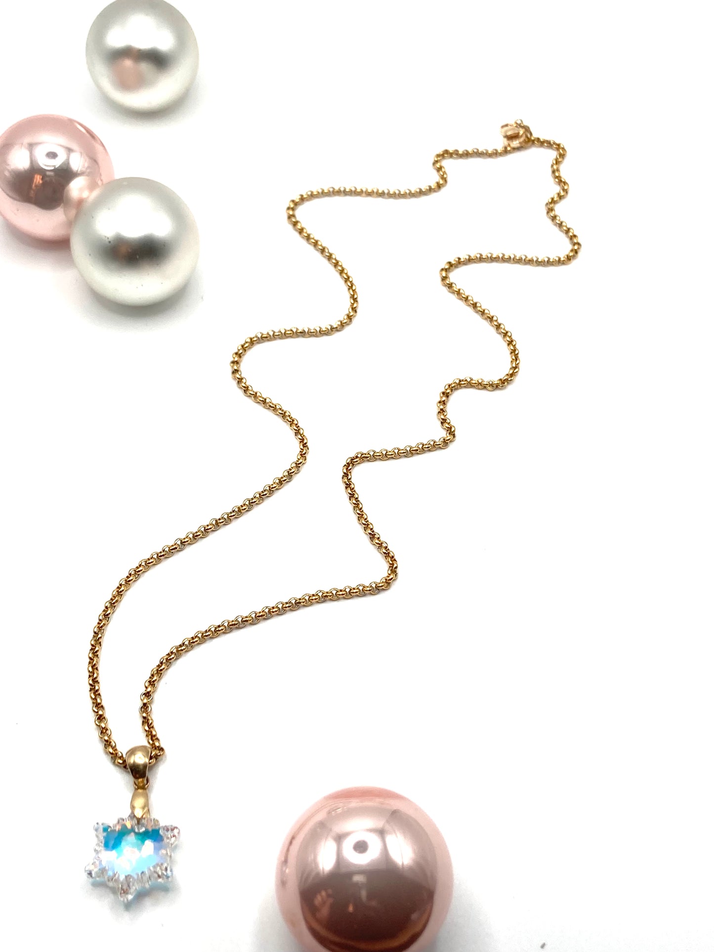 Collana con snow cristallo