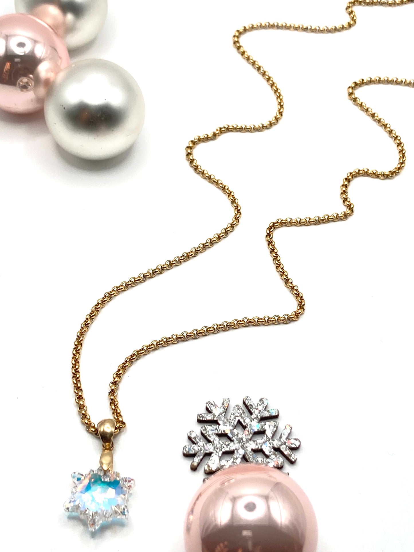 Collana con snow cristallo