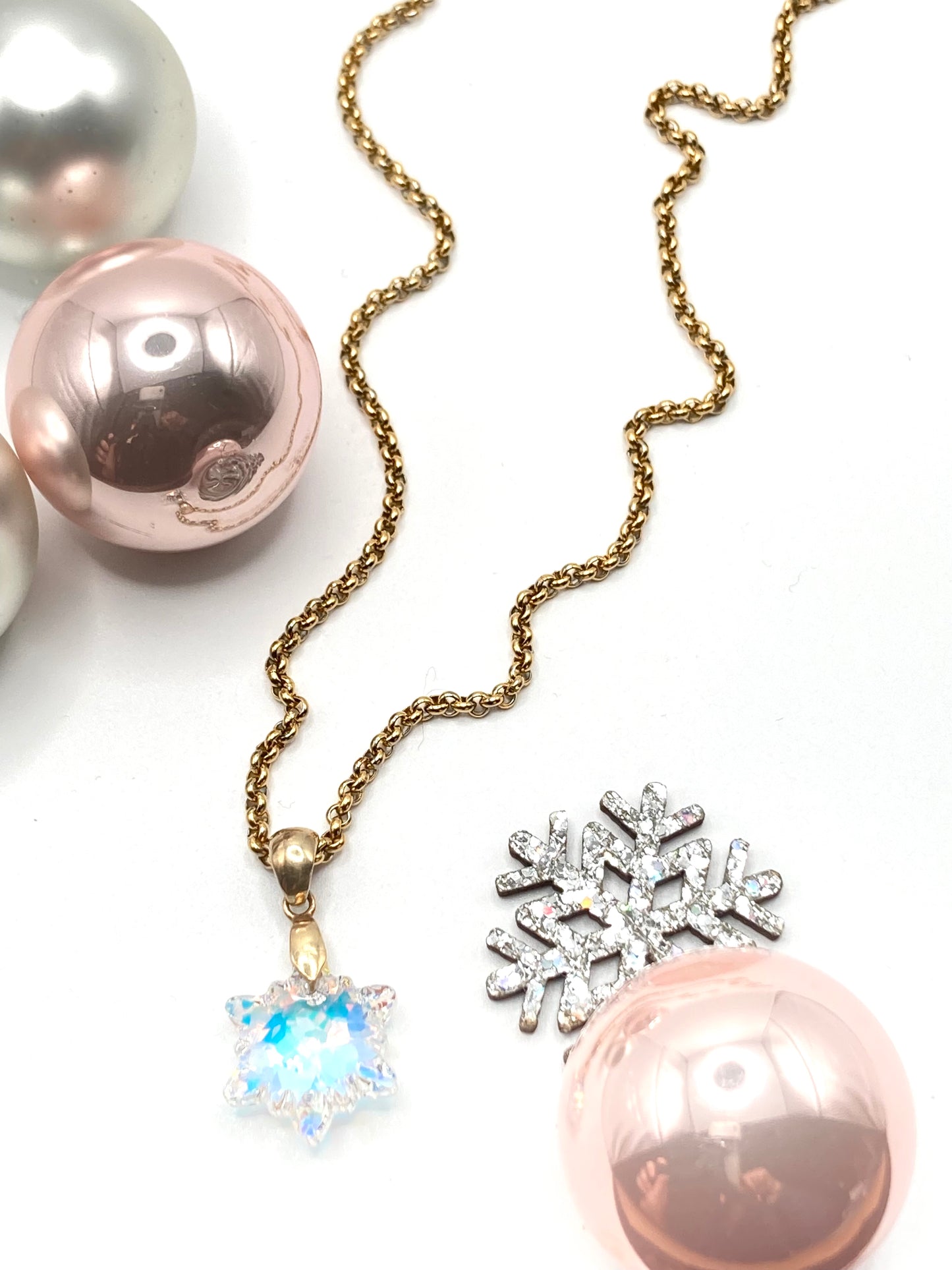 Collana con snow cristallo