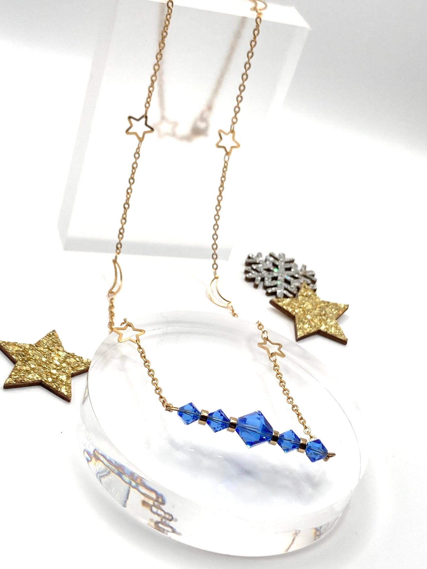 Collana con cristalli Sapphire