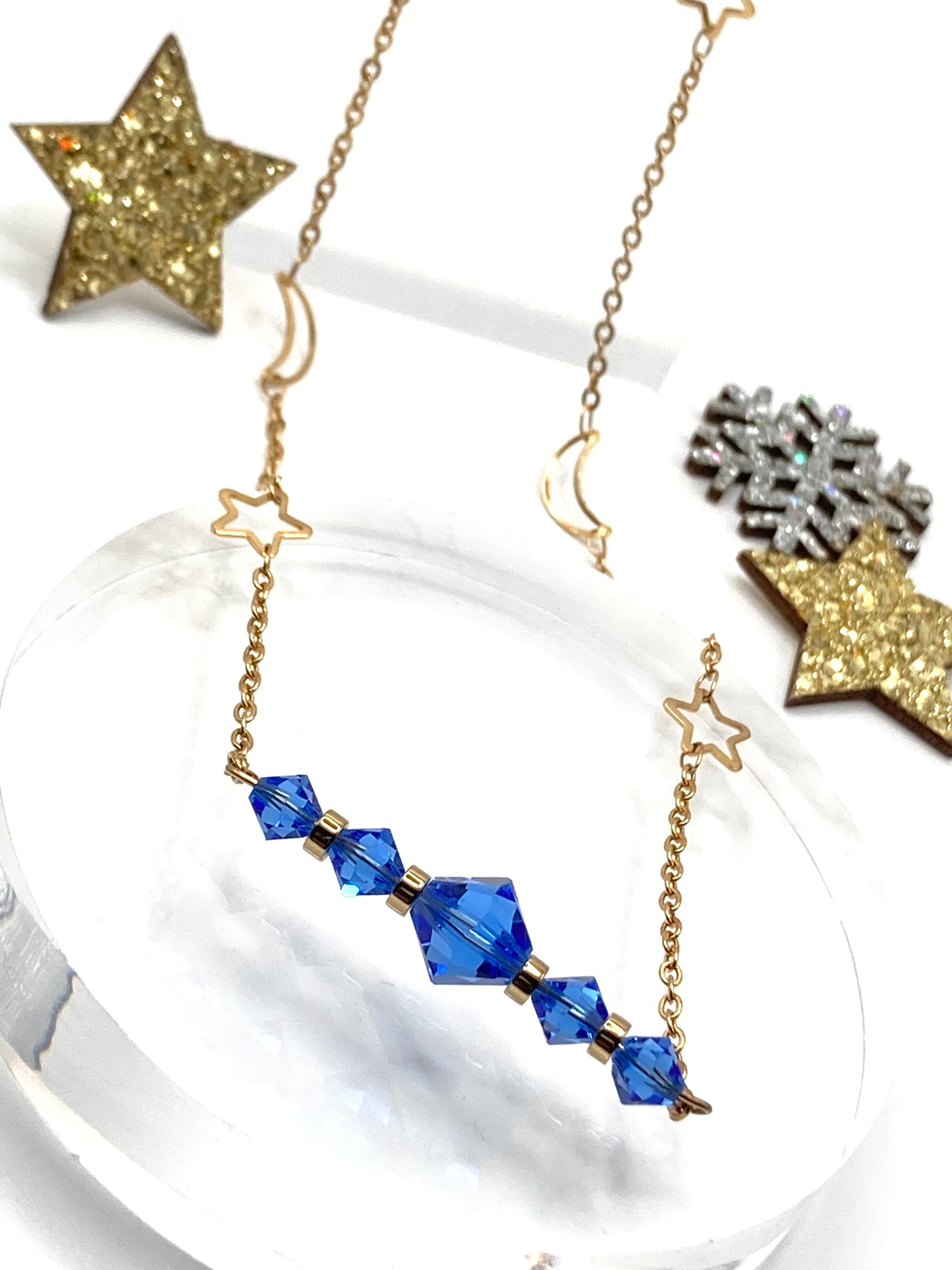 Collana con cristalli Sapphire