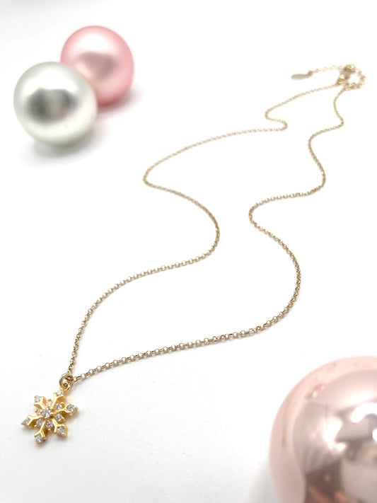 Collana in Argento 925 con snow