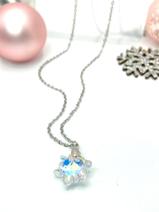 Collana con snow cristallo