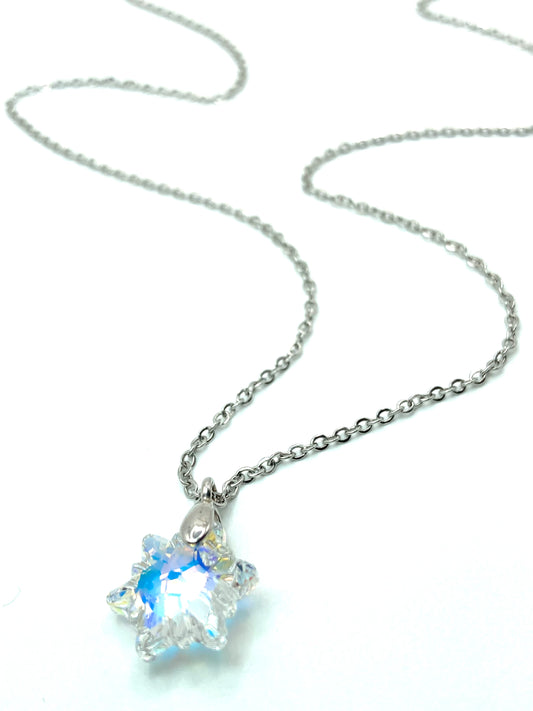Collana con Pendant in Cristallo ✨ Acciaio