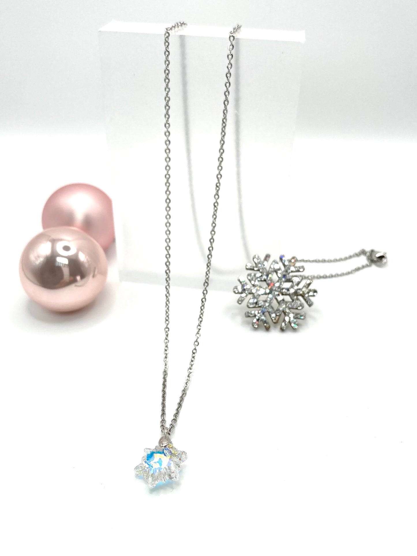 Collana con snow cristallo