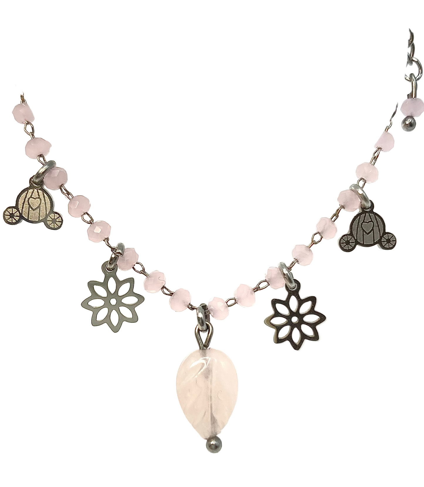 Bracciale con foglia in Quarzo