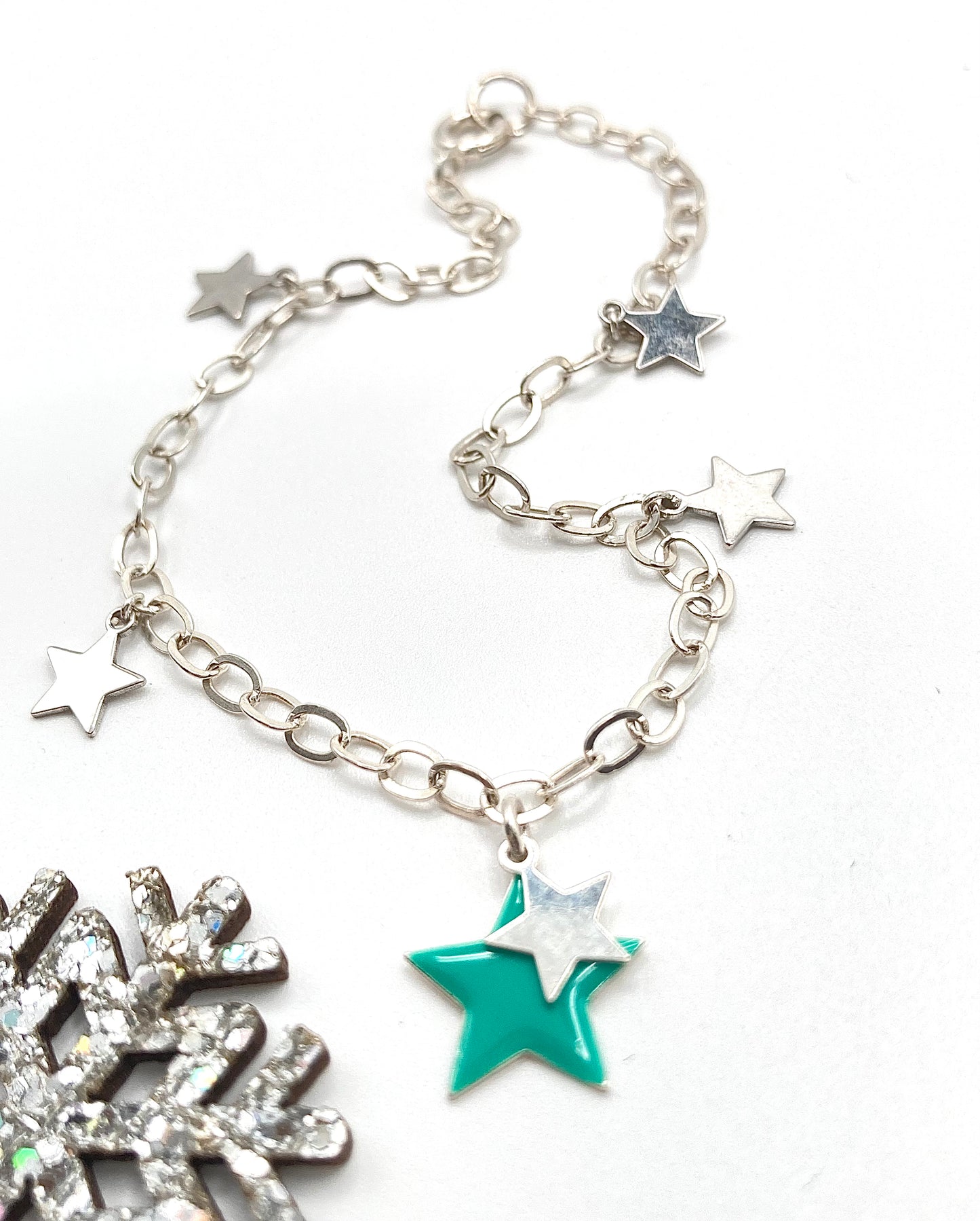 Bracciale in Argento 925 con stelline