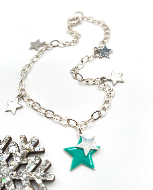Bracciale in Argento 925 con stelline
