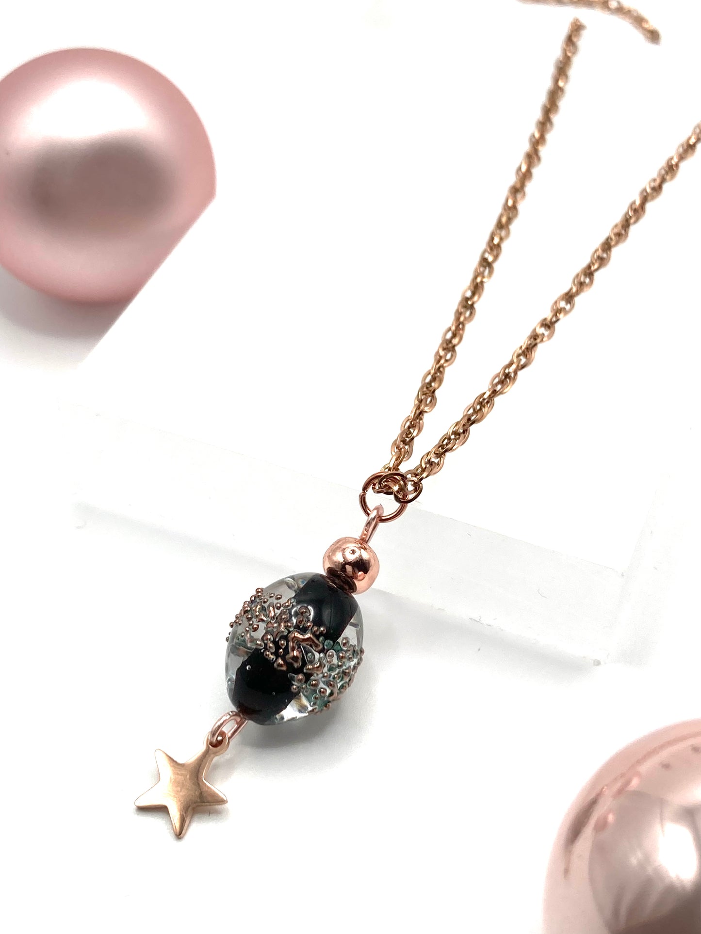 Collana e orecchini con stelline