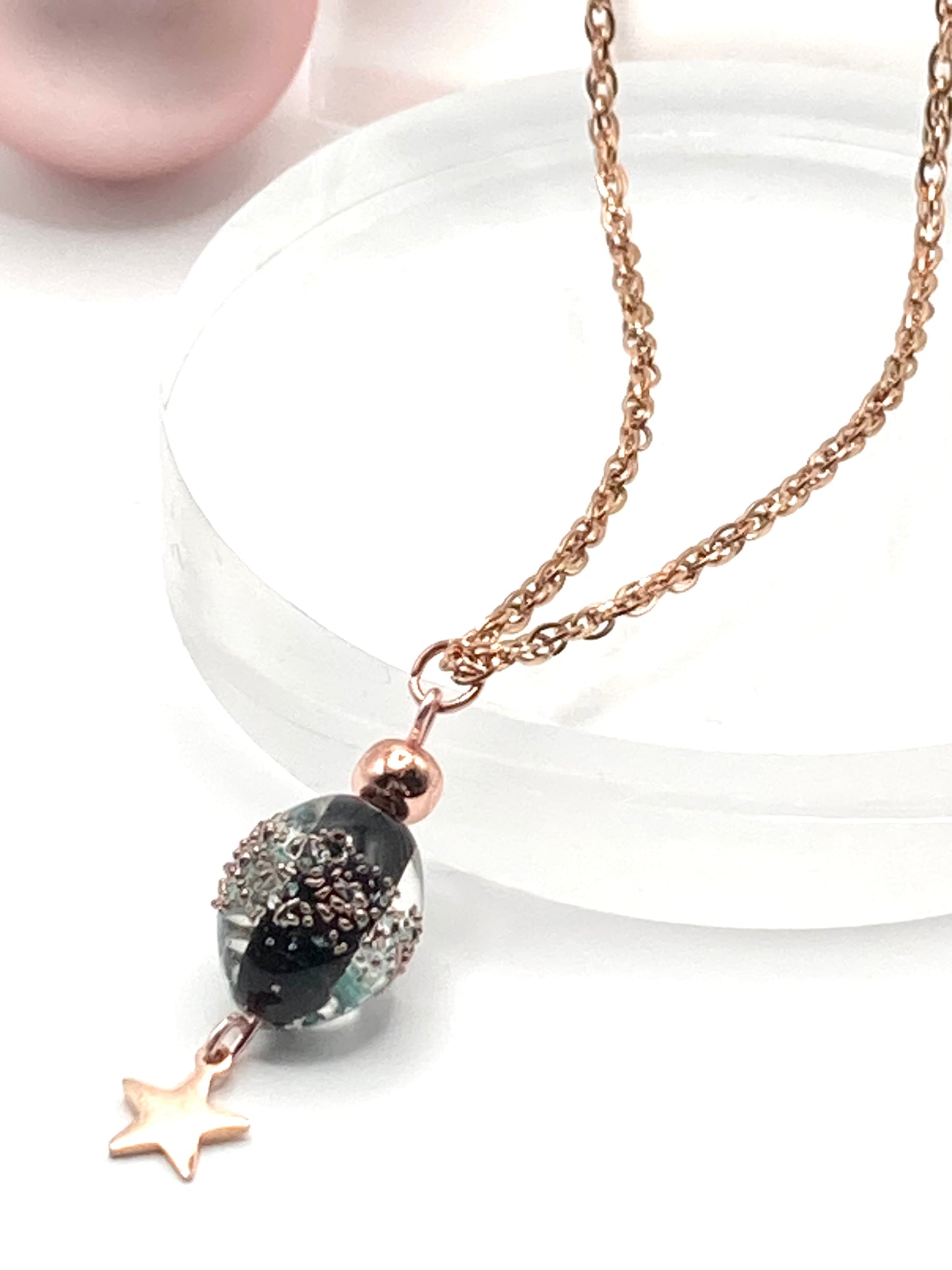 Collana e orecchini con stelline