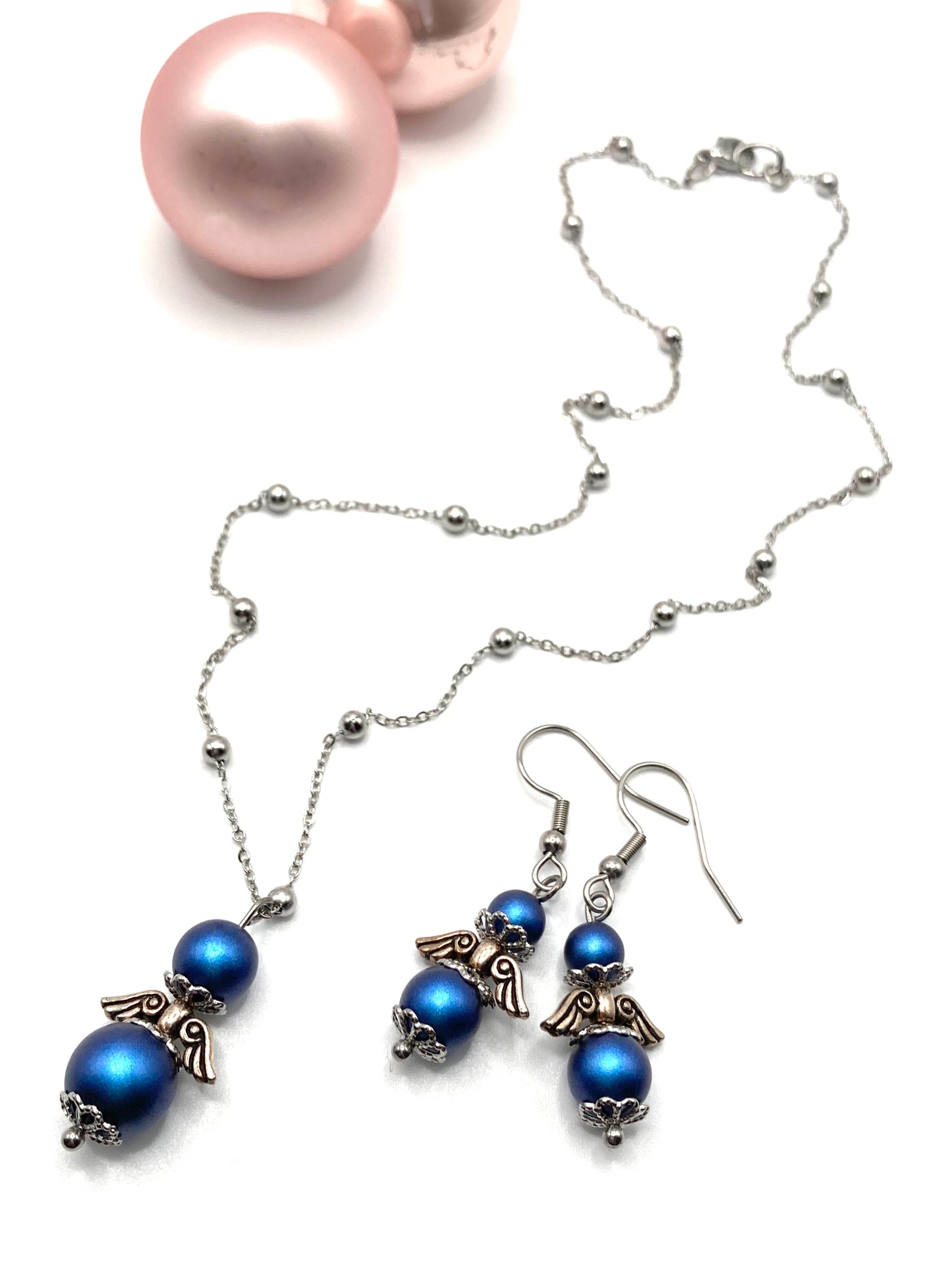 Collana e orecchini con Angioletto