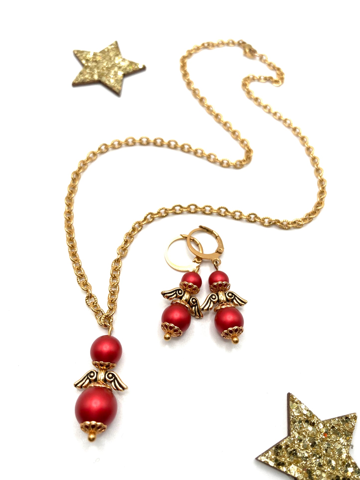 Collana e orecchini con Angioletto