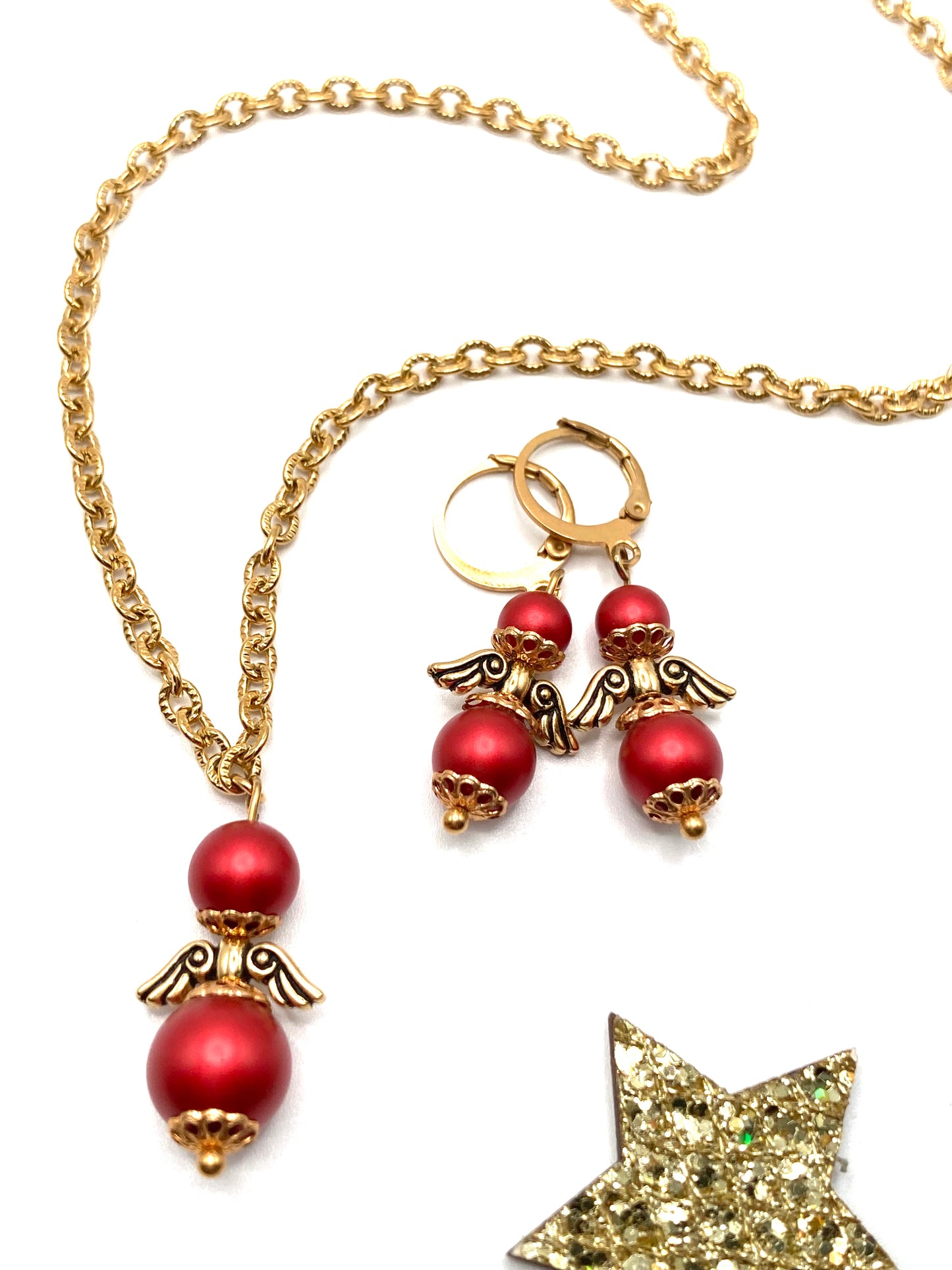 Collana e orecchini con Angioletto