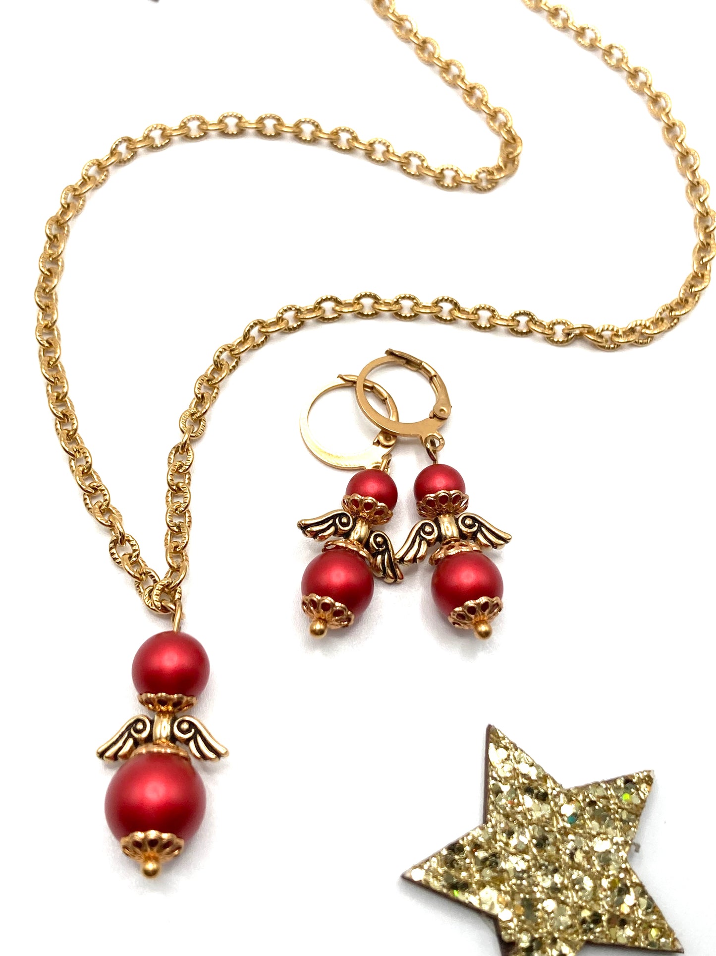 Collana e orecchini con Angioletto