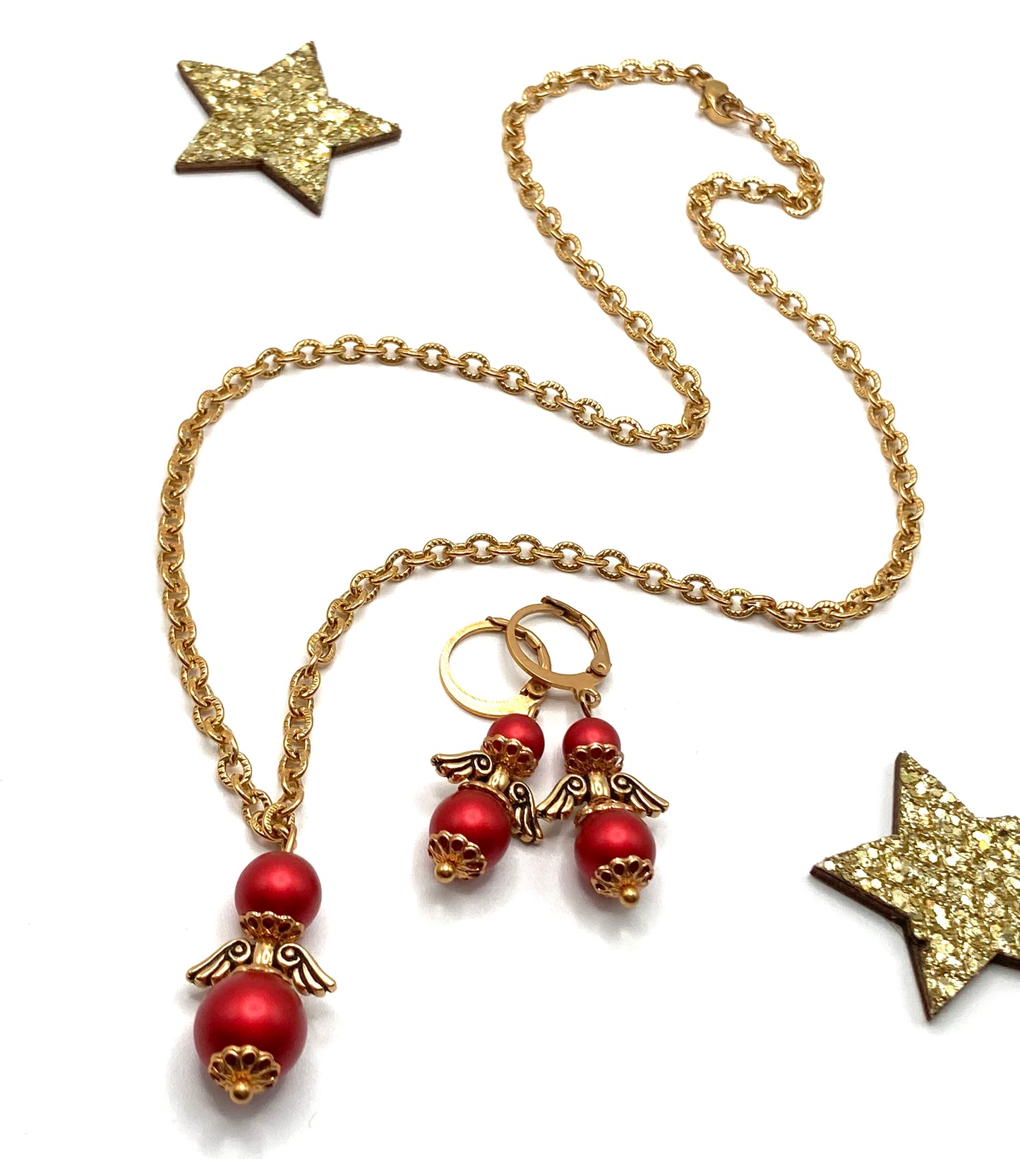 Collana e orecchini con Angioletto