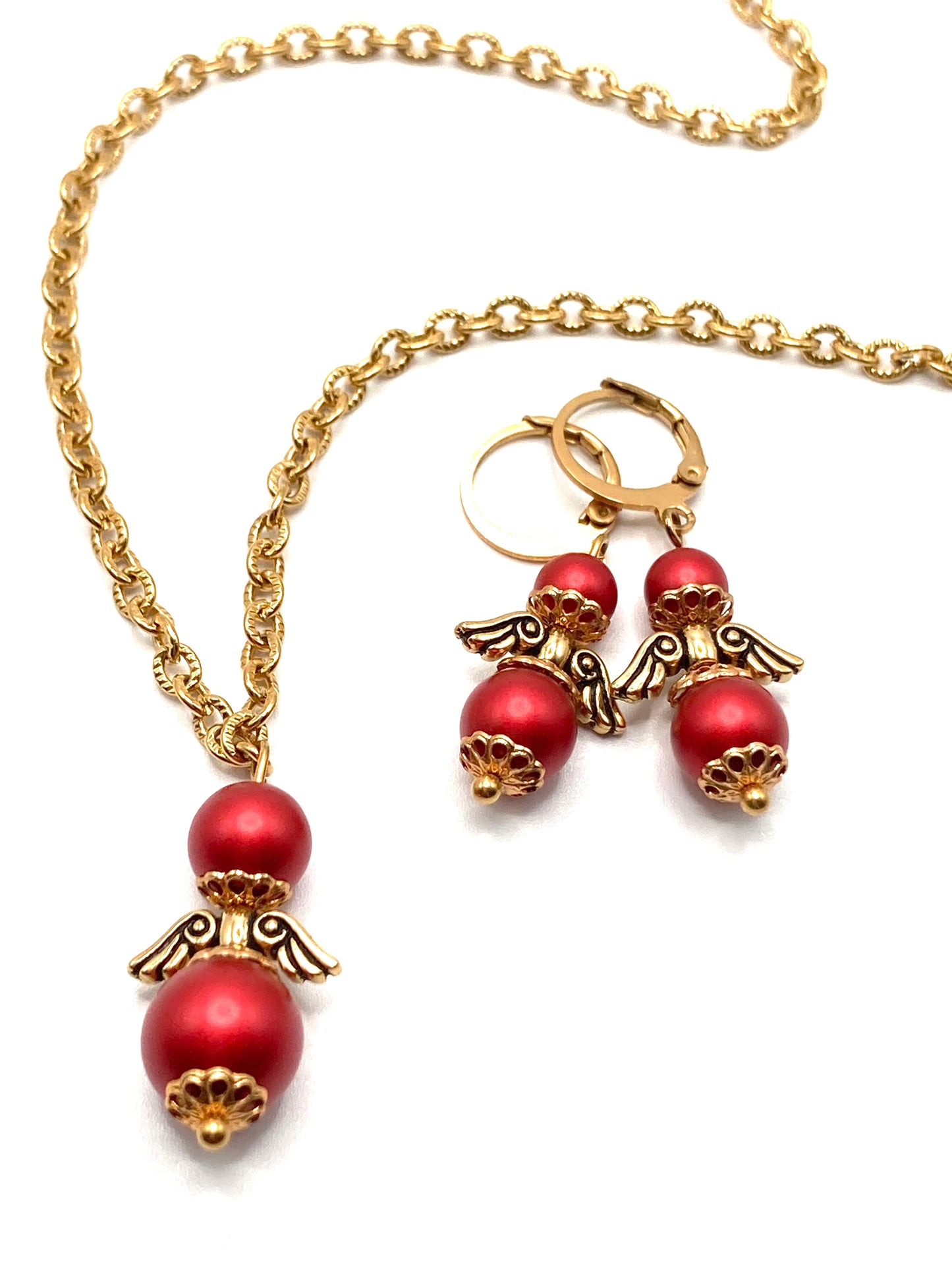 Collana e orecchini con Angioletto