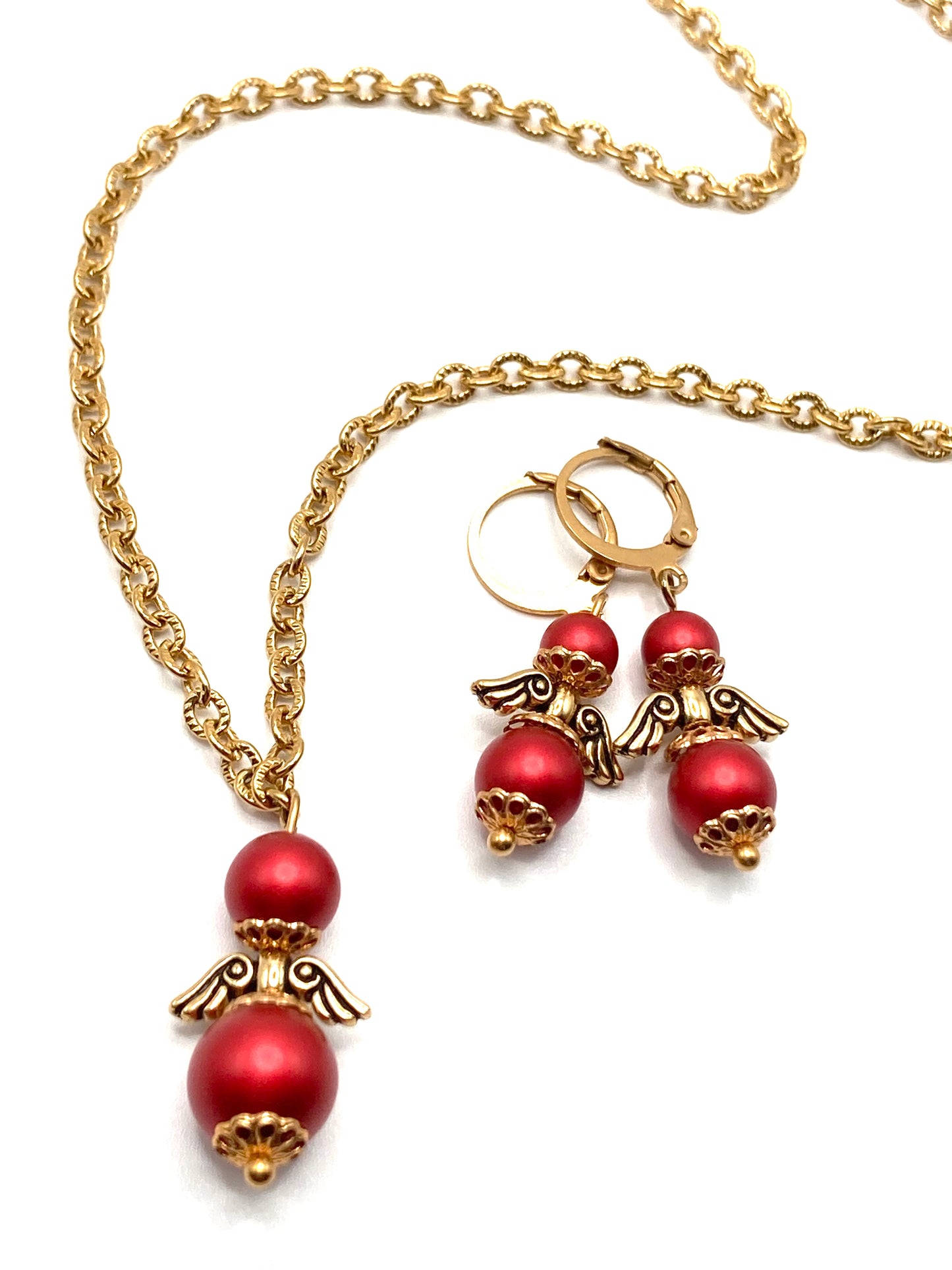 Collana e orecchini con Angioletto