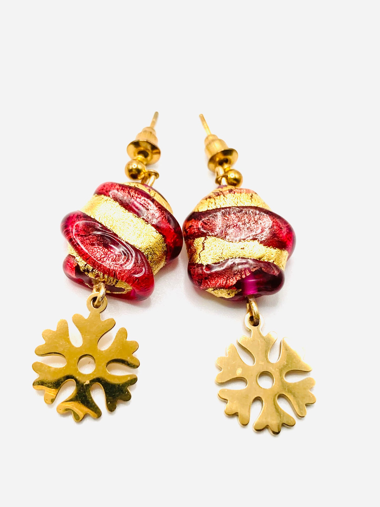 Collana e orecchini con snow