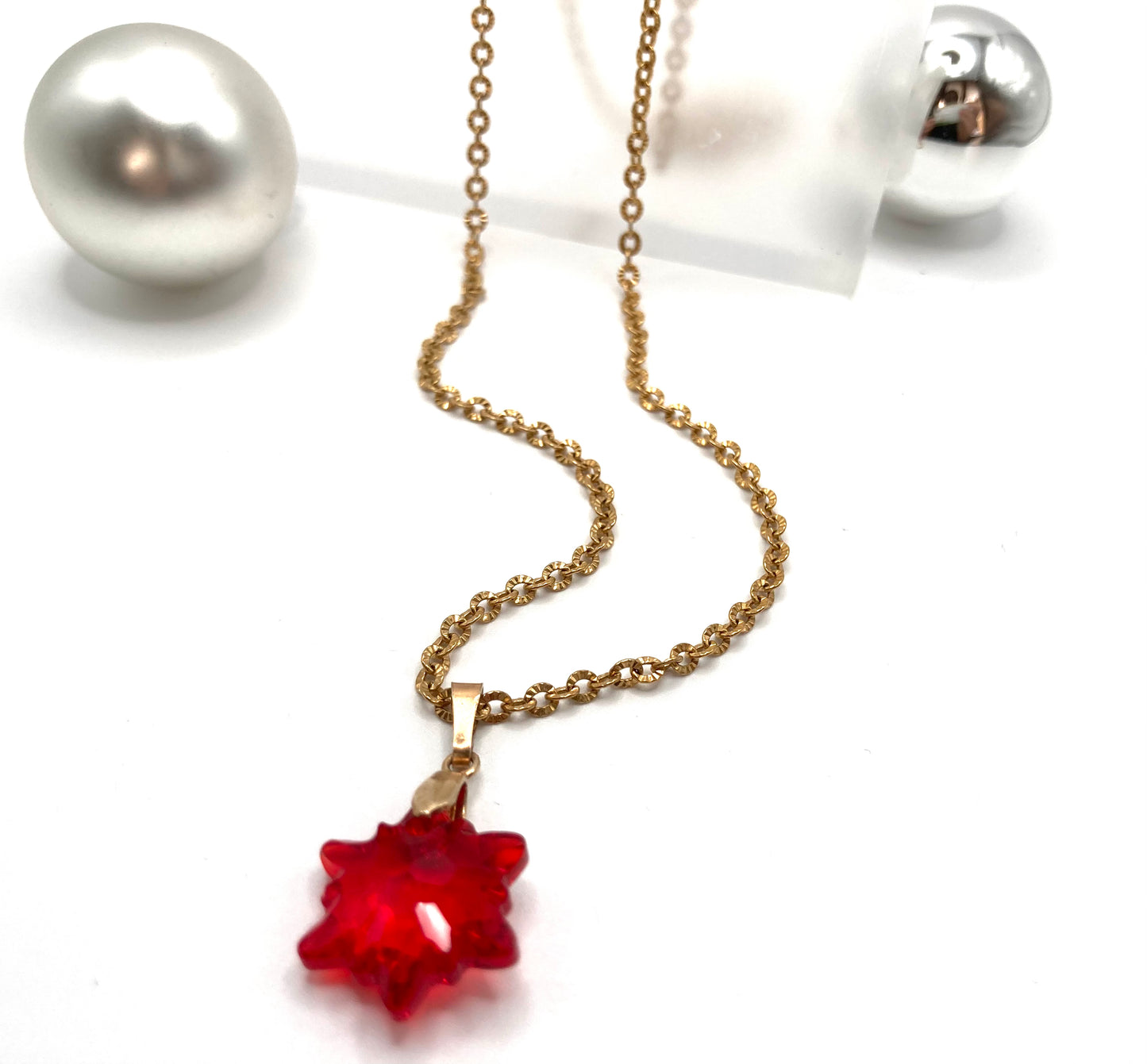 Collana con snow cristallo