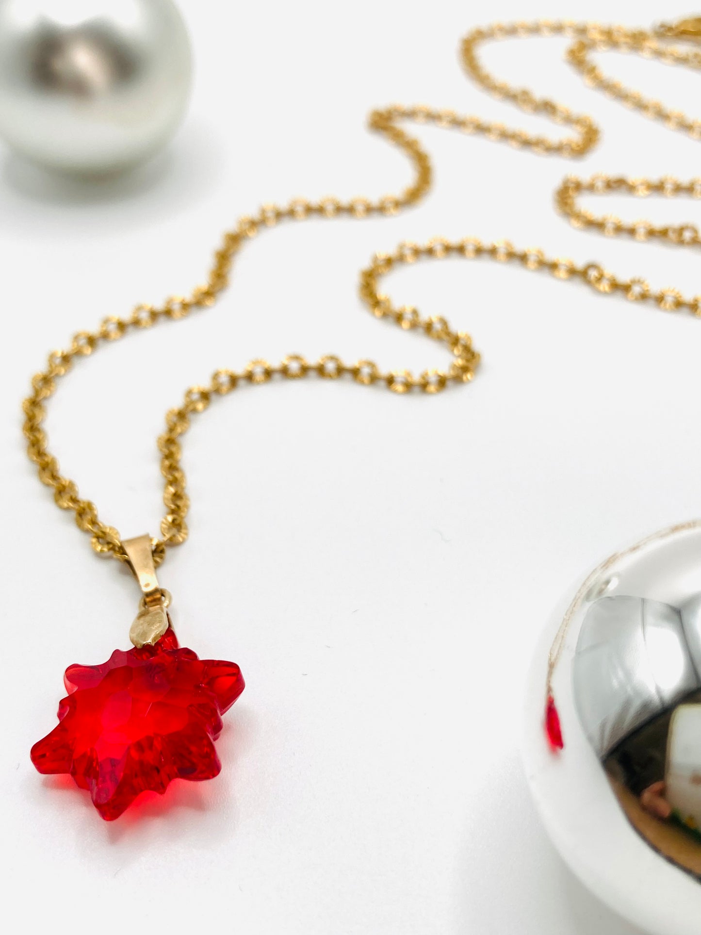 Collana con snow cristallo