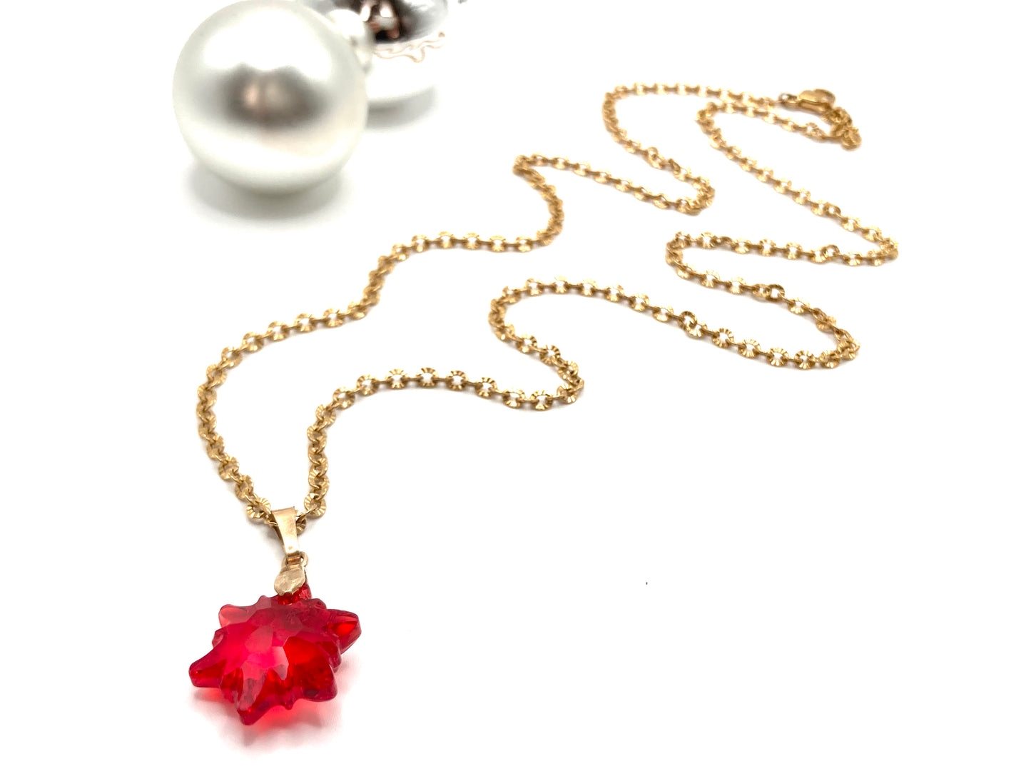 Collana con snow cristallo