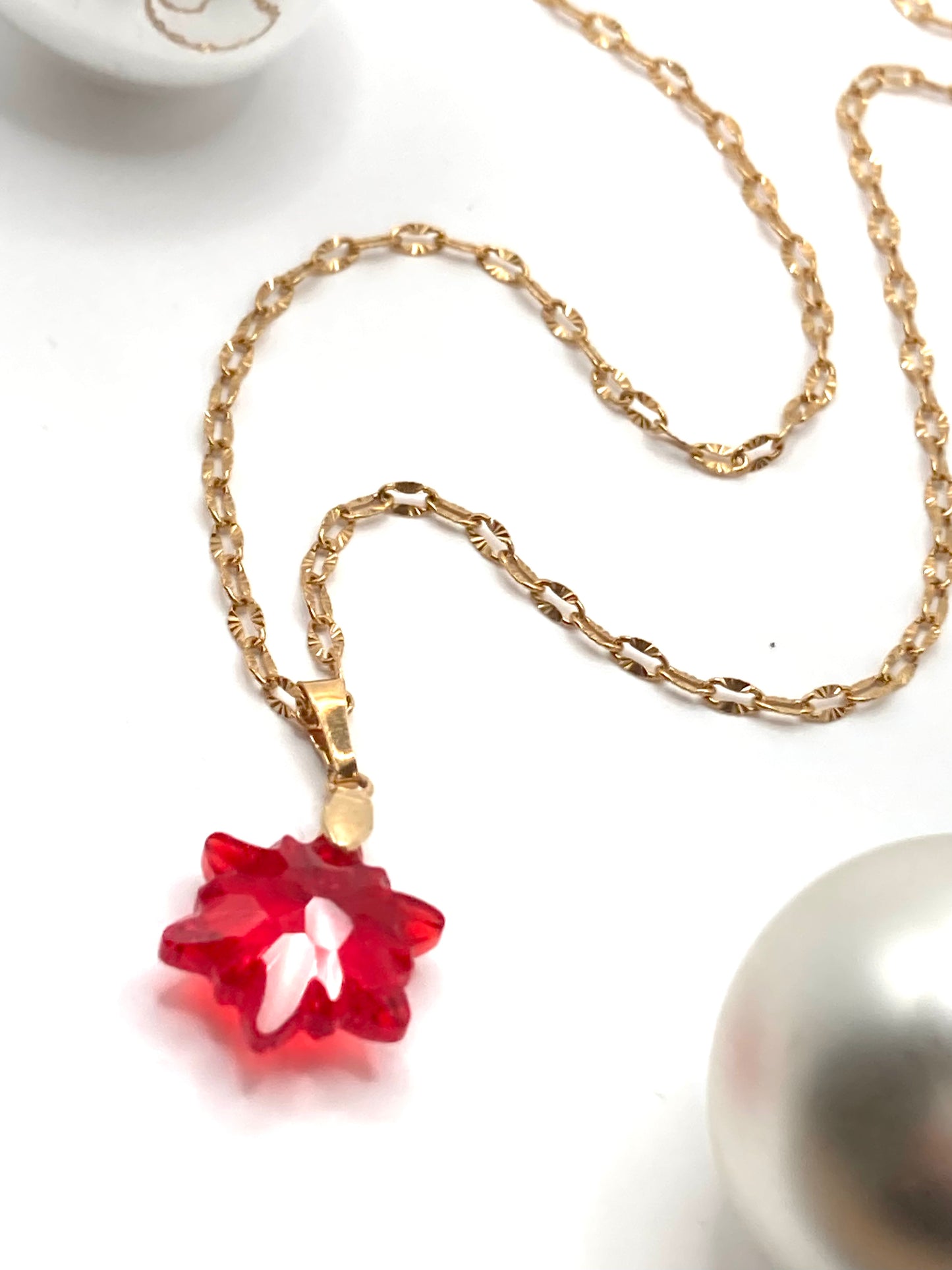 Collana con snow cristallo