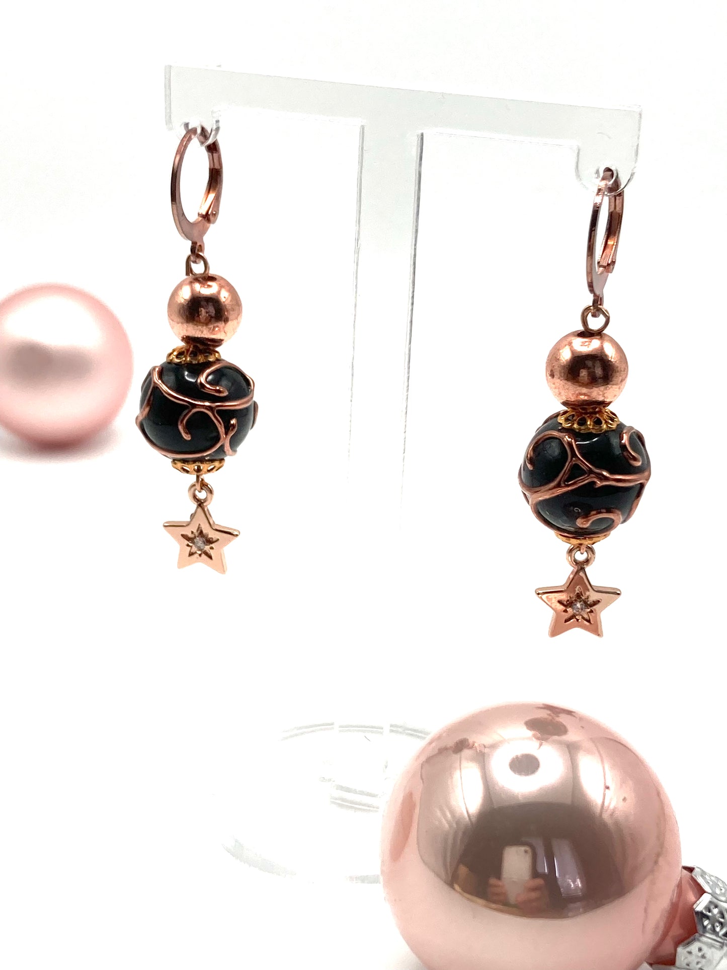 Orecchini pendenti con stellina