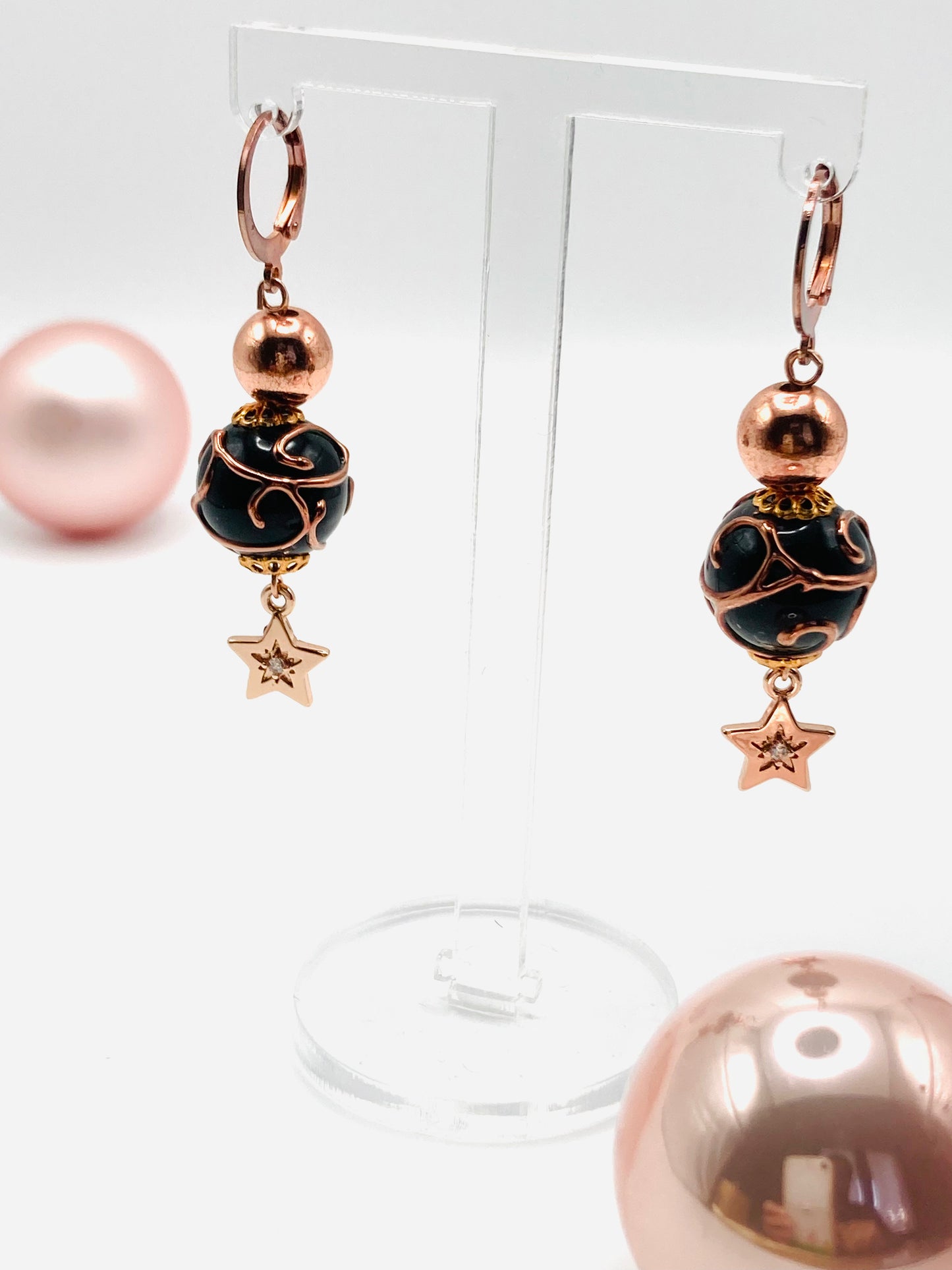 Orecchini pendenti con stellina