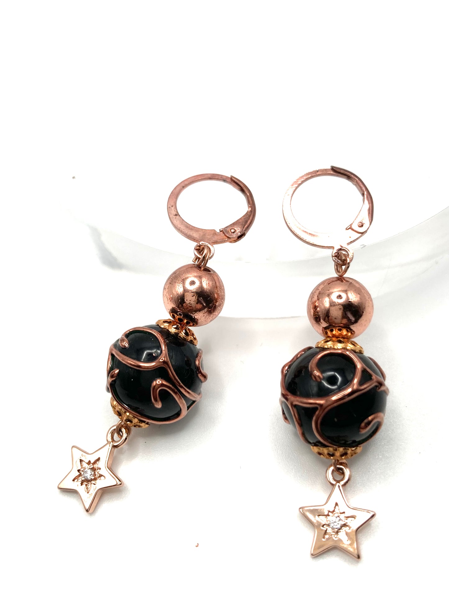 Orecchini pendenti con stellina