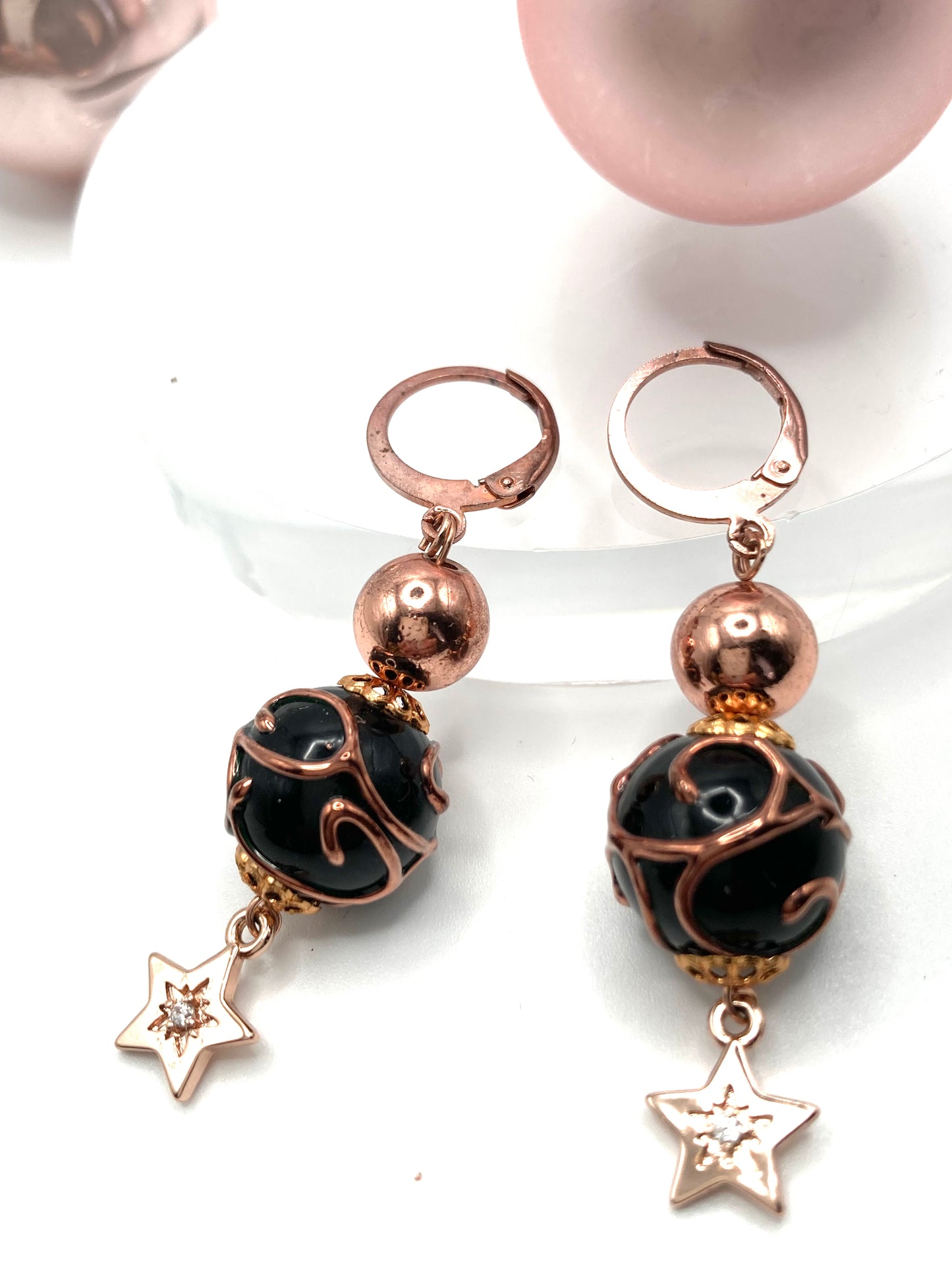 Orecchini pendenti con stellina