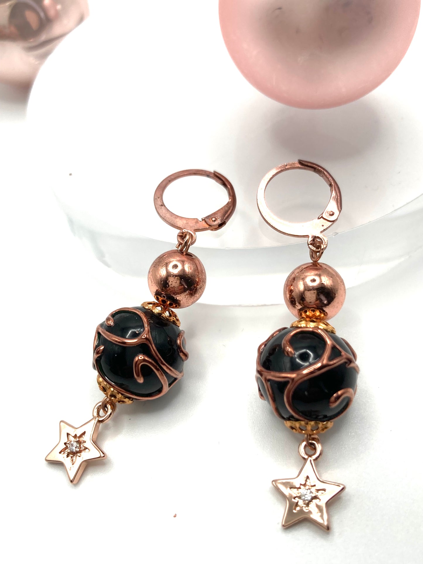 Orecchini pendenti con stellina