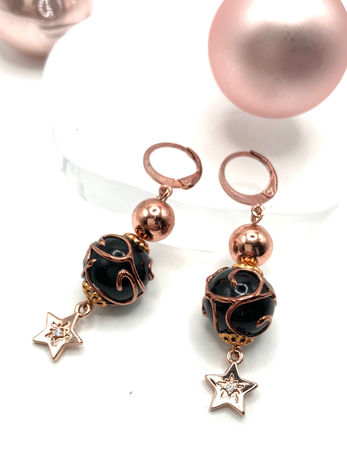 Orecchini pendenti con stellina