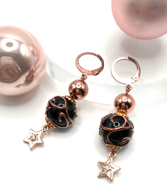 Orecchini pendenti con stellina