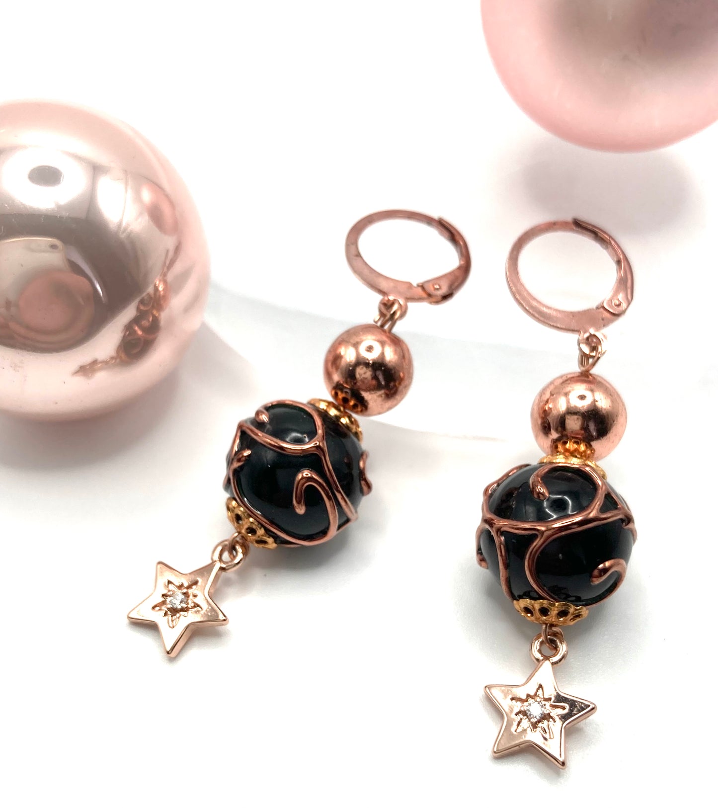 Orecchini pendenti con stellina