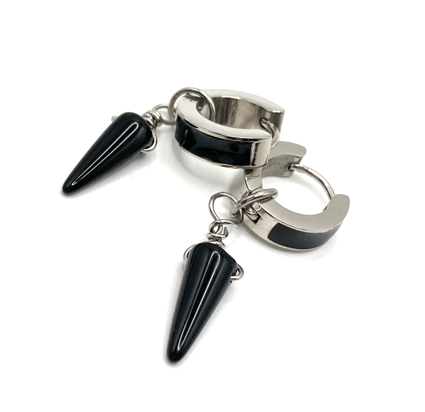 Orecchini a cerchio smaltati