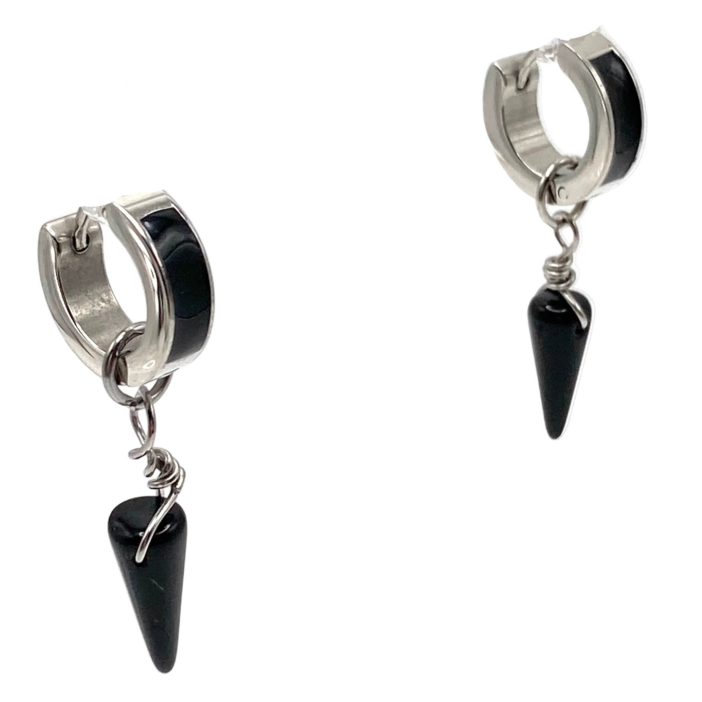 Orecchini a cerchio smaltati