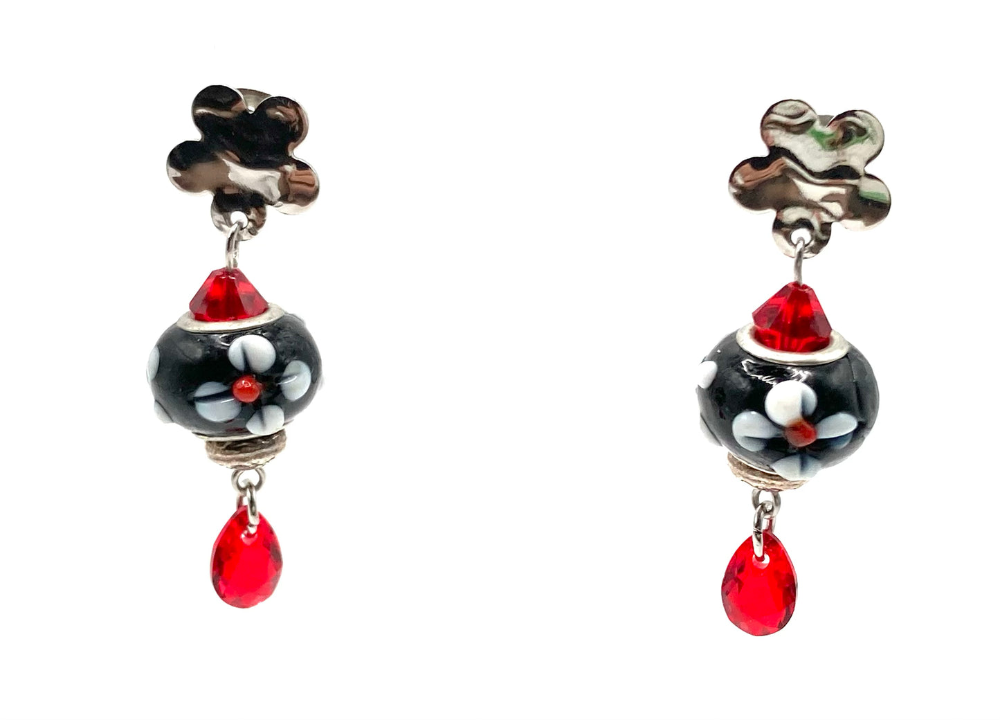 Orecchini con goccia cristallo