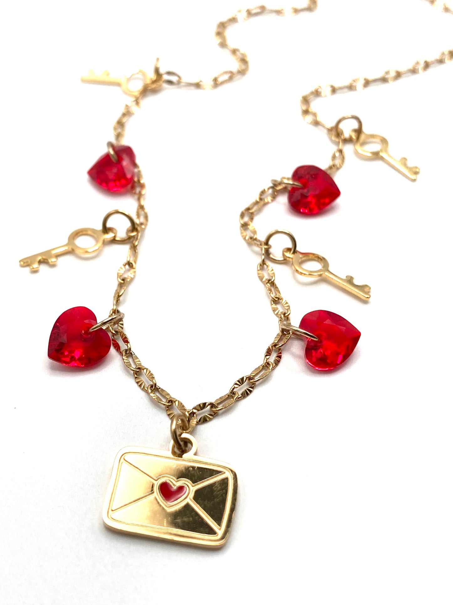 Rosary necklace with steel star