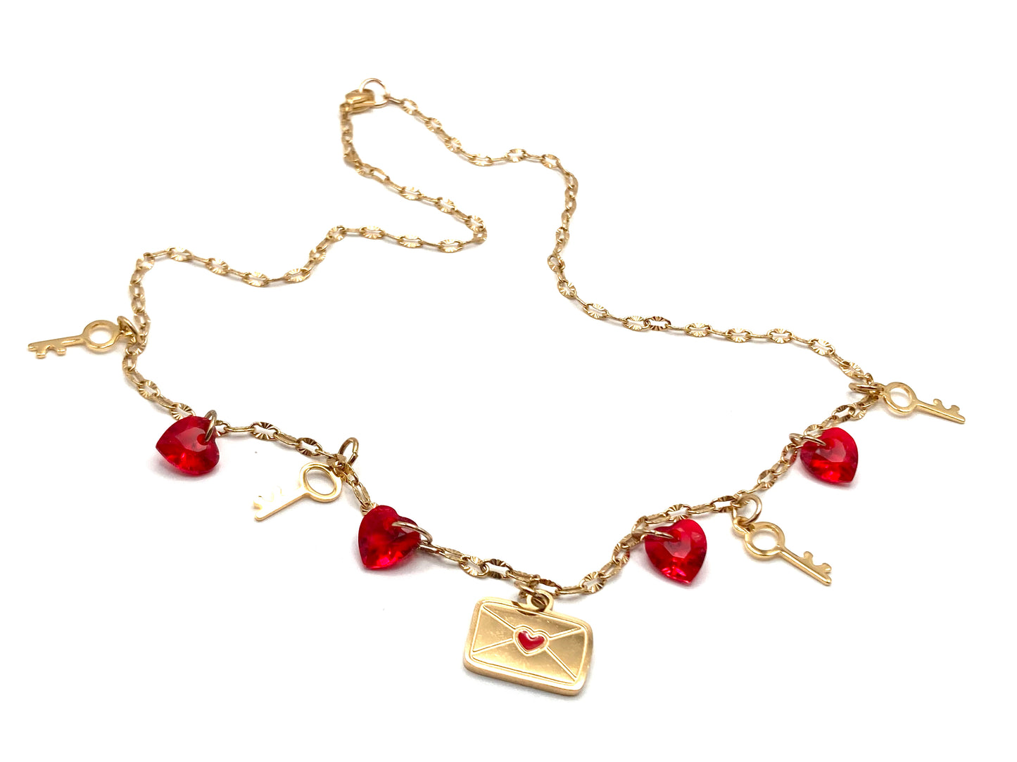 Rosary necklace with steel star