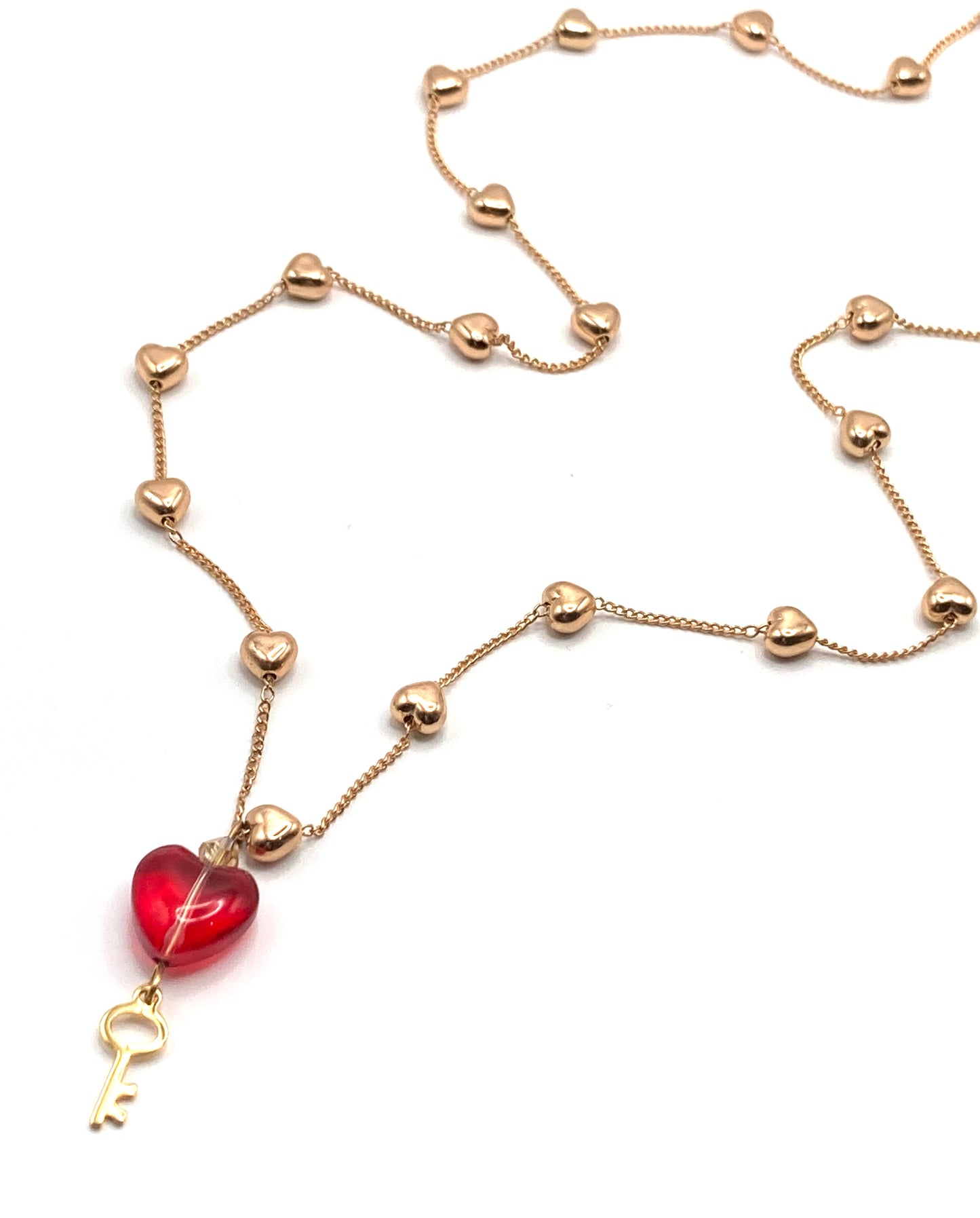 Rosary necklace with steel star