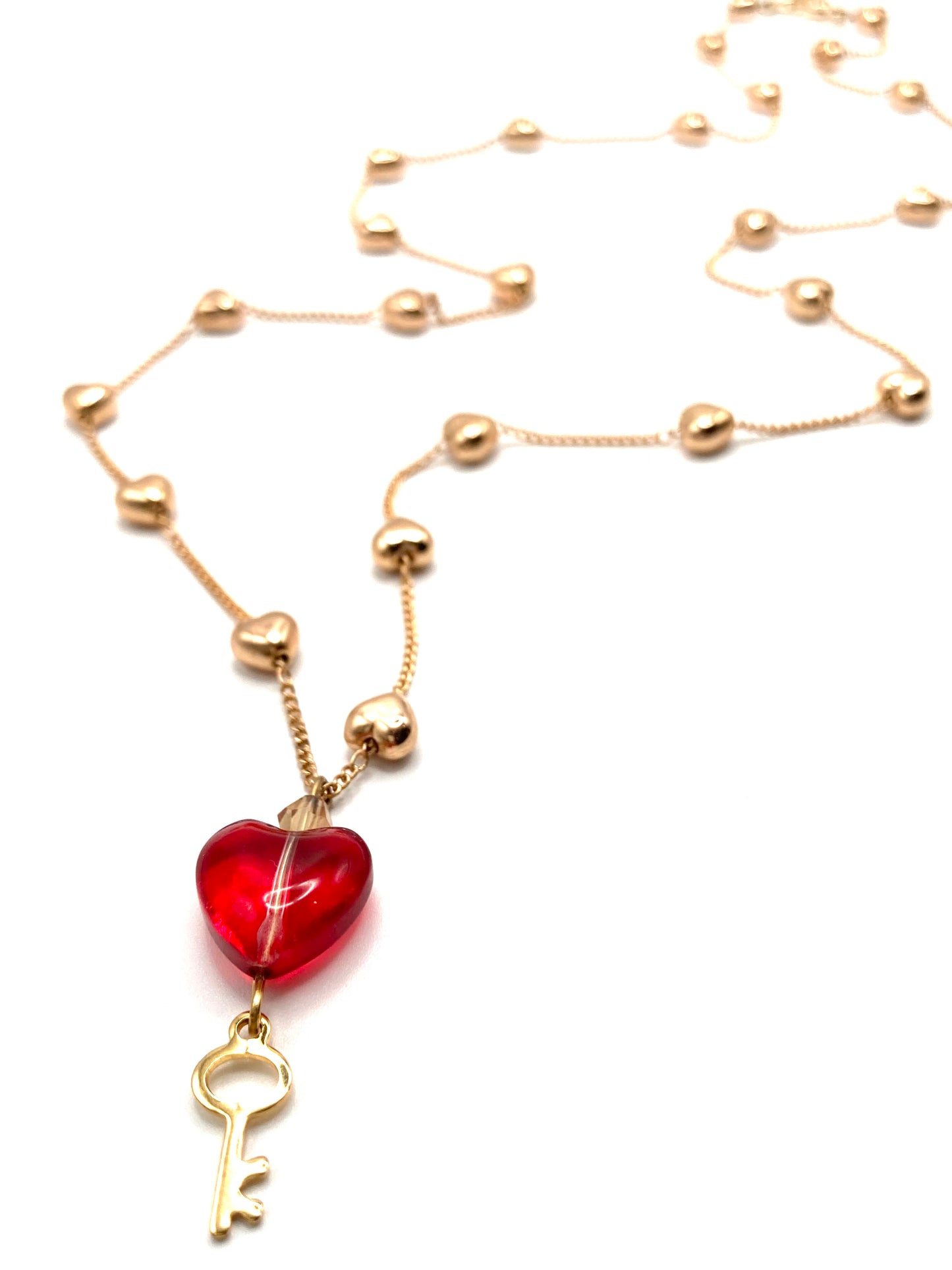 Rosary necklace with steel star