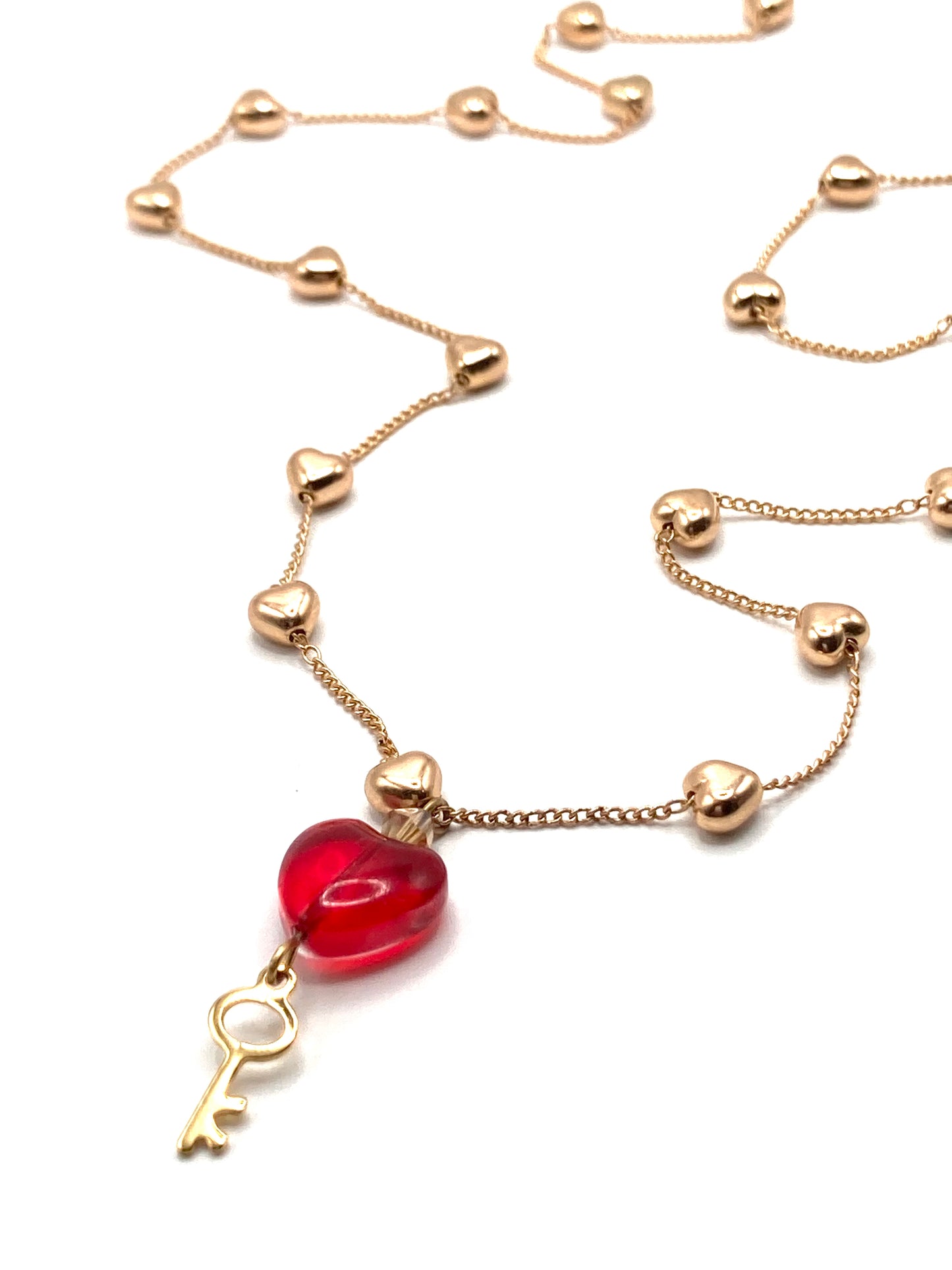 Rosary necklace with steel star