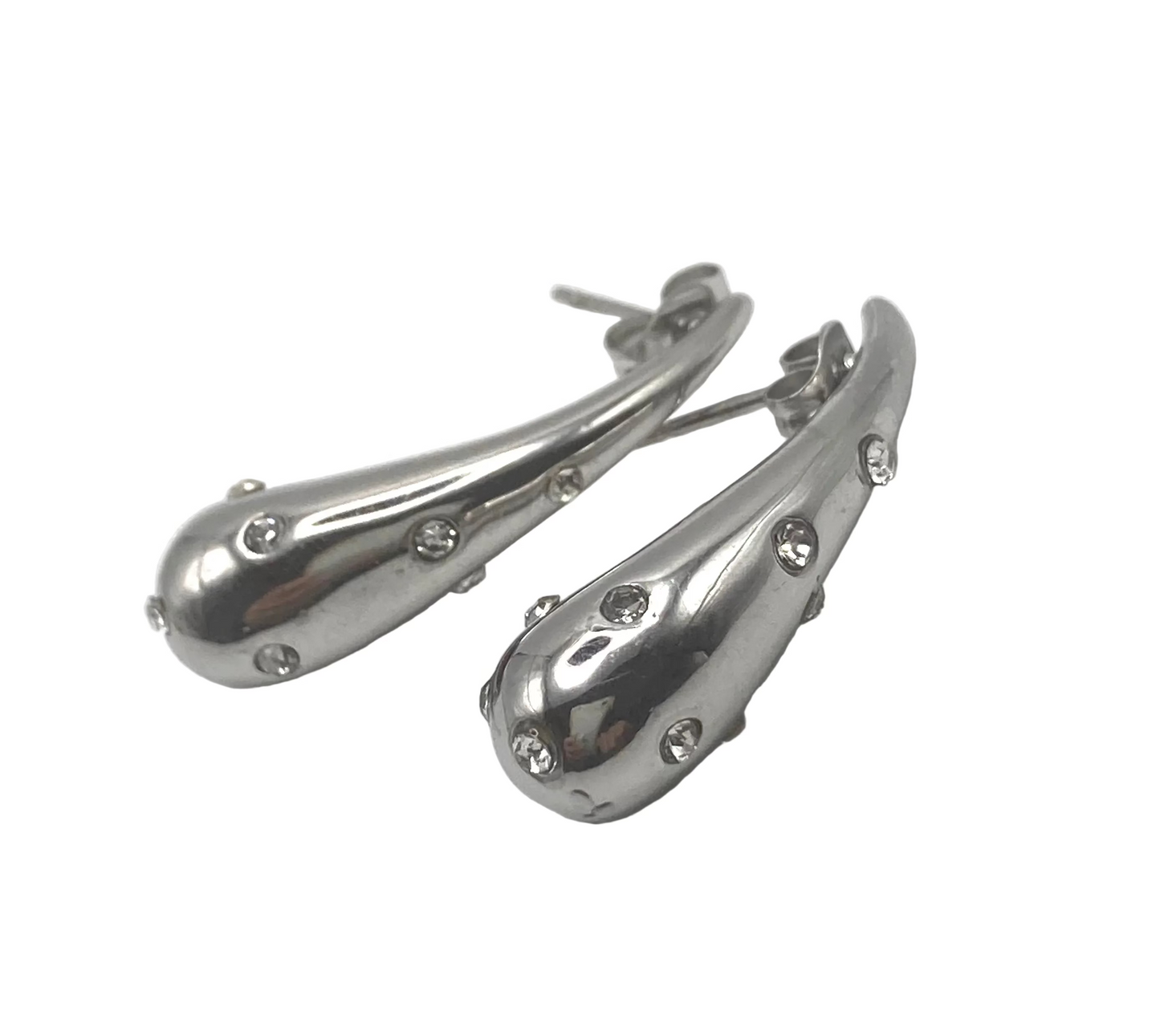 Boucles d'oreilles en forme de cœur en pierre dure