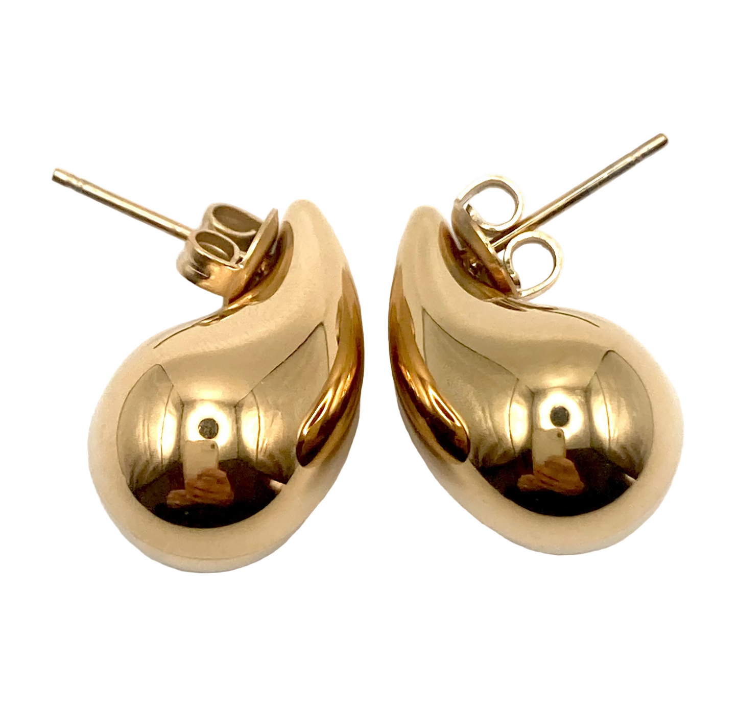 Boucles d'oreilles en forme de cœur en pierre dure