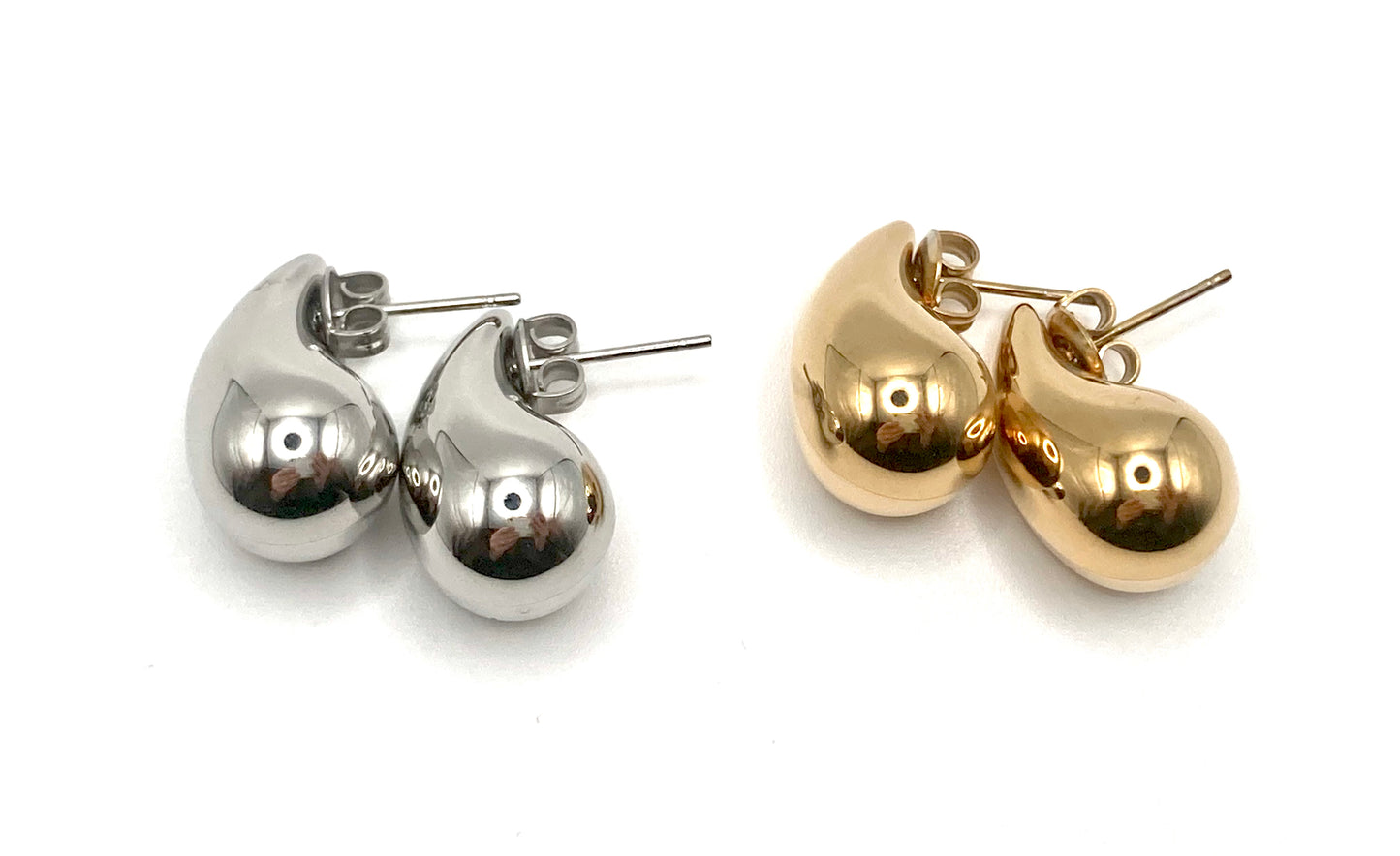 Boucles d'oreilles en forme de cœur en pierre dure