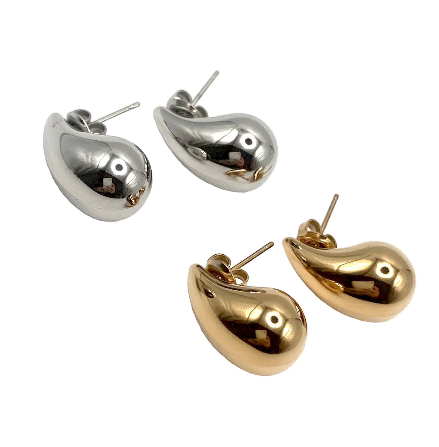 Boucles d'oreilles en forme de cœur en pierre dure