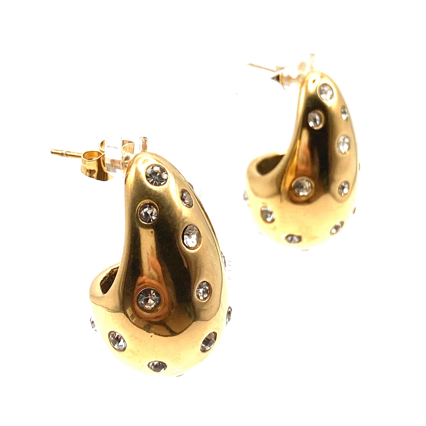 Orecchini a goccia con strass